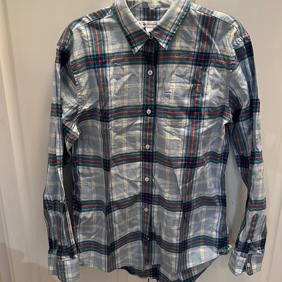 Southern Tide Womens Small Plaid Long Sleeve Shirt S - Picture 1 of 4